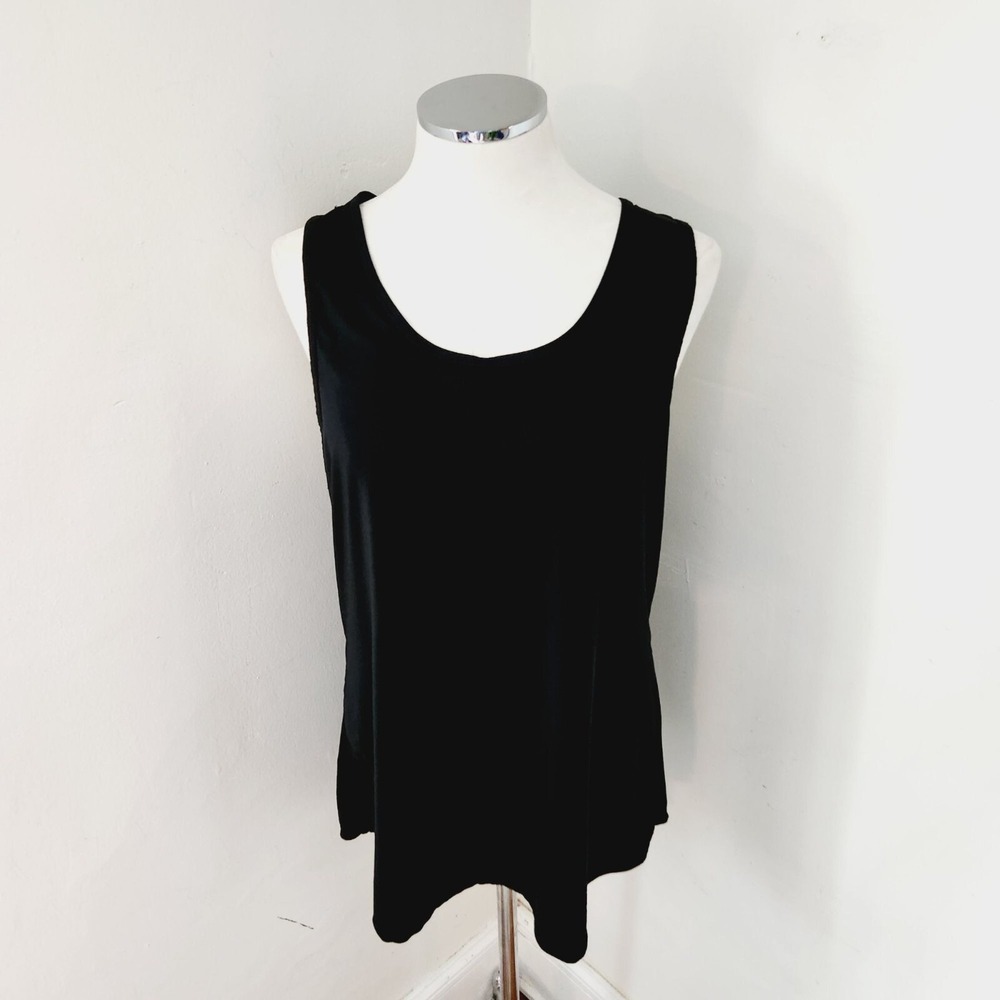 Tangerine Black Workout Tank Women's Size XXL